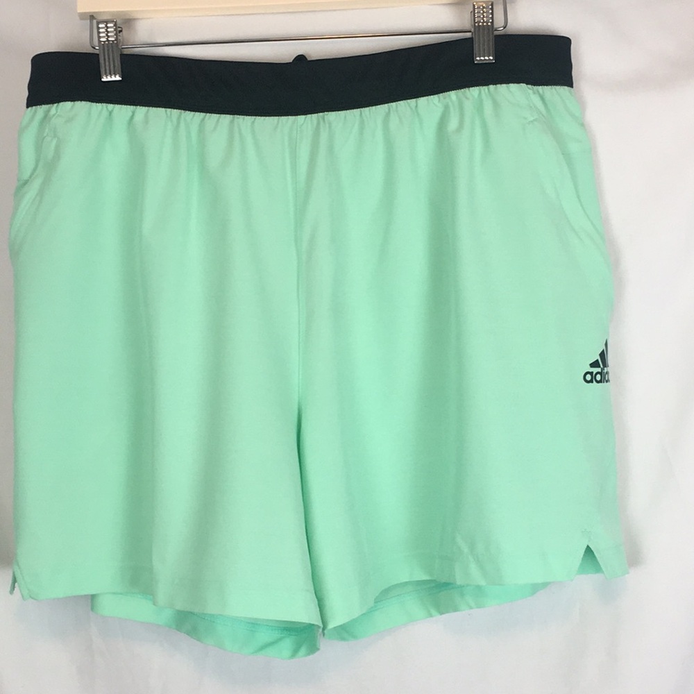 Men's Adidas Axis Woven Training Shorts Size XL Aeroready Mint Green Black NWT